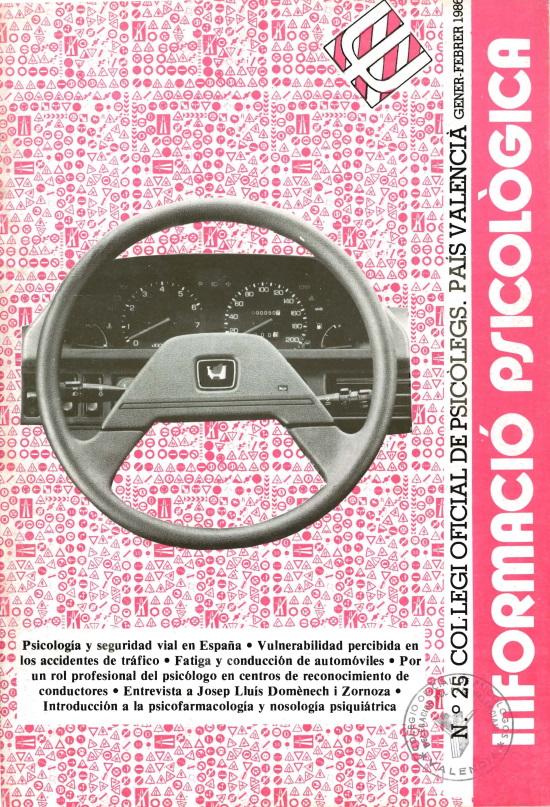 					Ver Núm. 25 (1986): Psicología y seguridad vial en España (Enero-Febrero 1986)
				